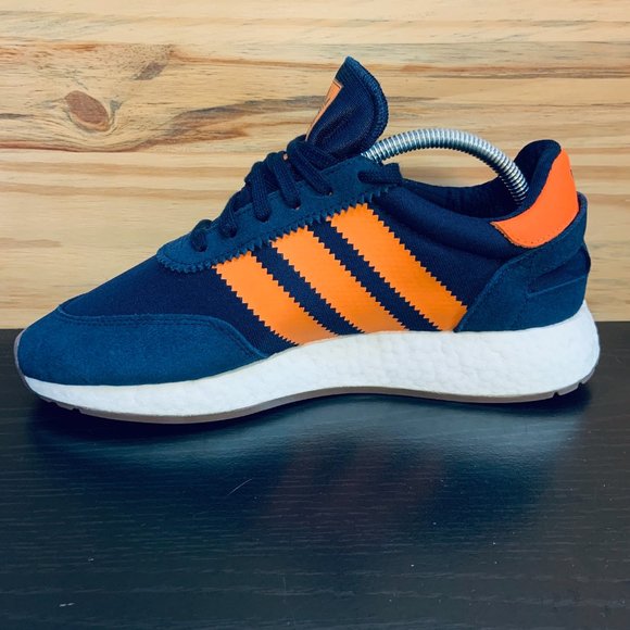 New Adidas Originals Boost I-5923 Navy Orange Gum - Picture 6 of 9